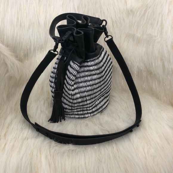 Loeffler Randall Handbags - Loeffler Randall Striped Industry Bucket Bag